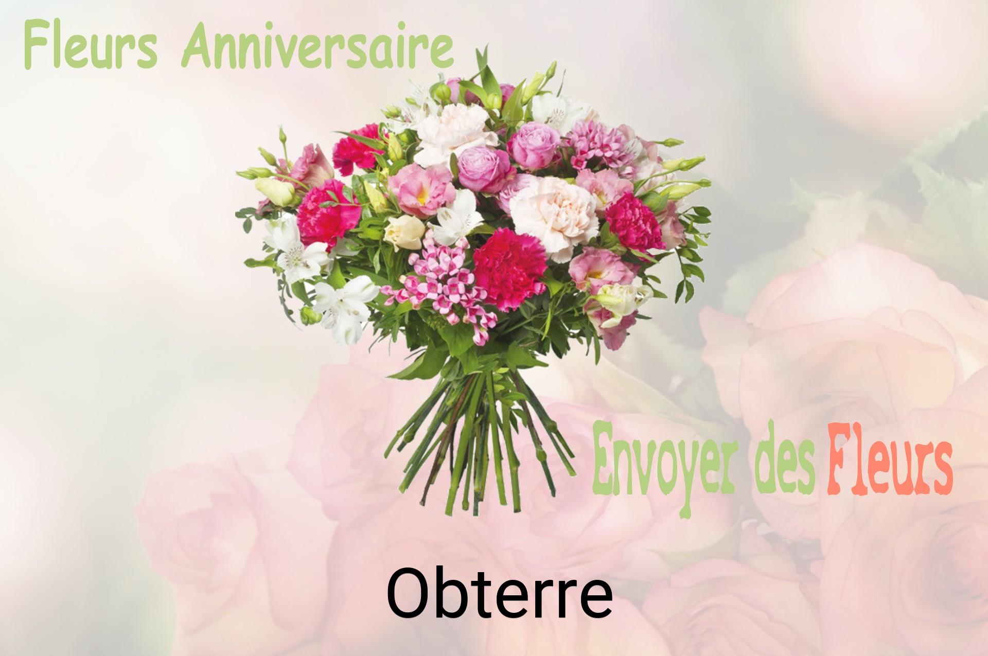 Bouquet de fleurs d’anniversaire livré à Obterre