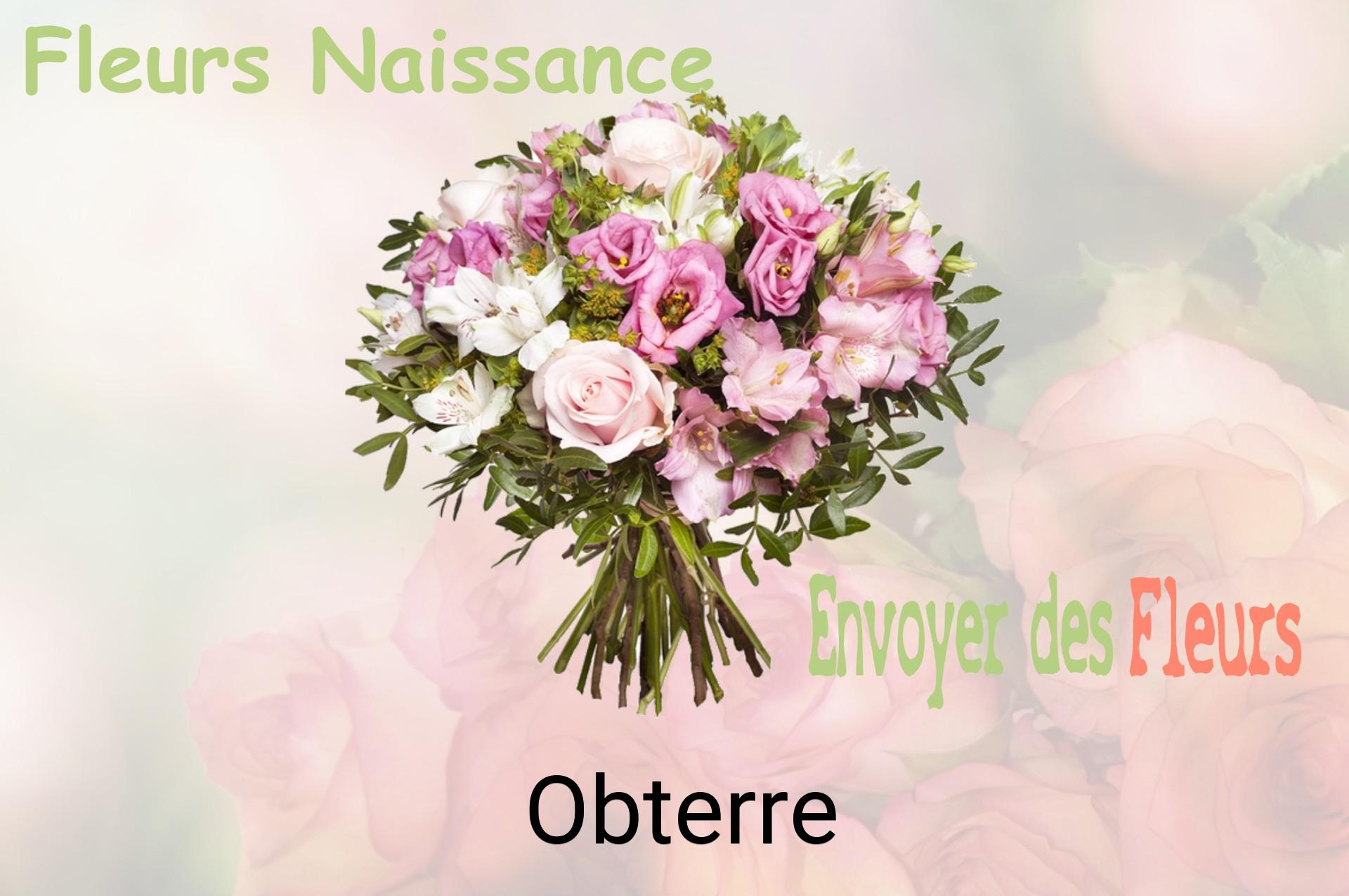 Bouquet de fleurs de naissance livré à Obterre